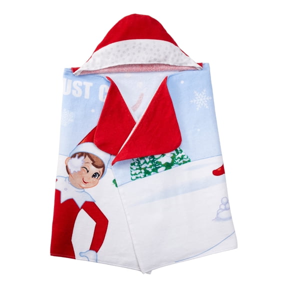 Elf on the Shelf Kids Hooded Towel