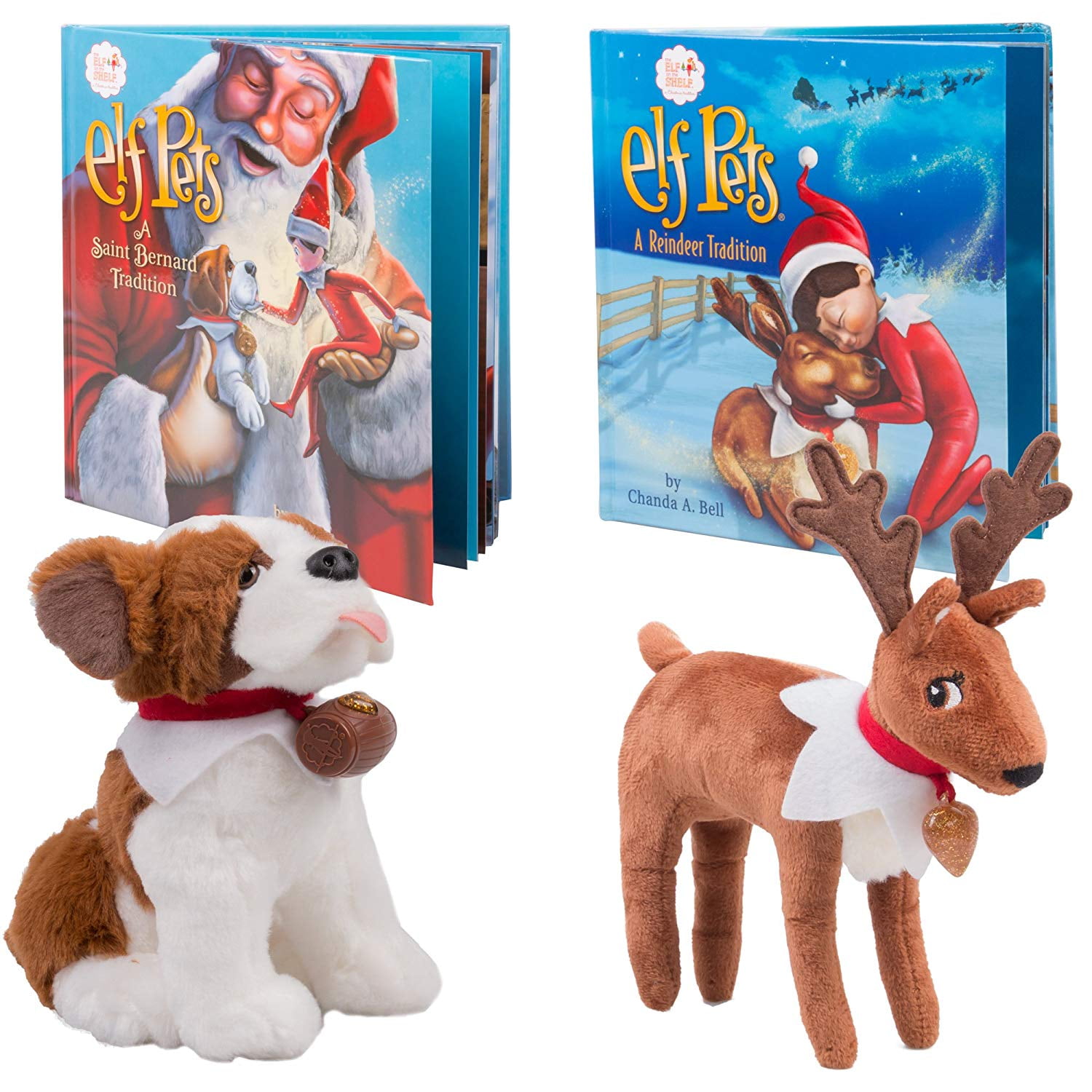 Elf on the Shelf Pet Pack Reindeer and Saint Bernard Elf Pets