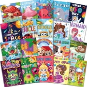 20 Pack Small Coloring Books for Kids Ages 4-8, 320 Coloring and Mazes Pages, Bulk