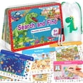 thumbnail image 1 of Elfew Road Trip Game Book,Learning Toy for Car Rides Airplane Activity Book,Educational Toys for Aged 1-3 Years, 1 of 9