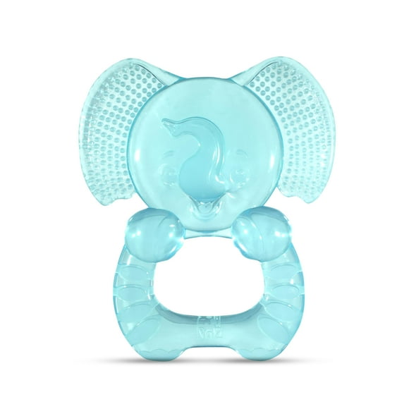 Elfy-Yummy Teether: Teething Relief Toy - Elephant Design, Medical Grade Silicone With Ultra Soft Bristle To Soothe Teething Discomfort Perfect Teething Toy For Babies 3M+
