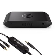 Elgato Game Capture 4K S with Chat Link Pro   4K60, 1440p120, 1080p240 Capture, VRR Passthrough, HDR10, works with Windows/Mac/iPad, PlayStation Voice & Gameplay Audio Recording Cable included