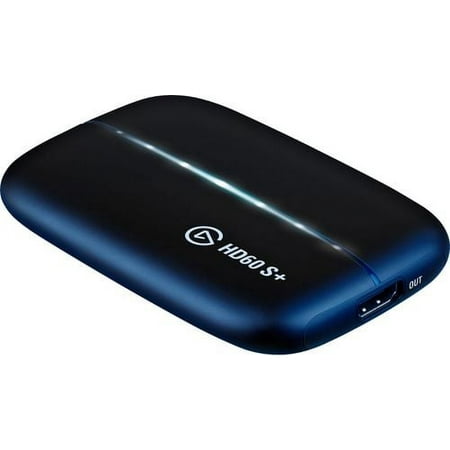 Elgato HD60 S+ Capture Card 1080p60 HDR10 capture, 4K60 HDR10 zero-lag passthrough, ultra-low latency, PS5, PS4/Pro, Xbox Series X/S, USB 3.0