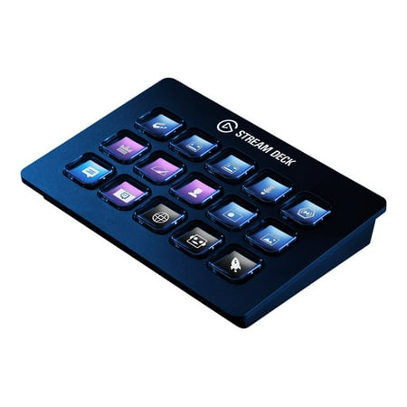 Elgato - 10GAA9901 Full-size Wired Mechanical USB Keypad with Stream Deck - Black
