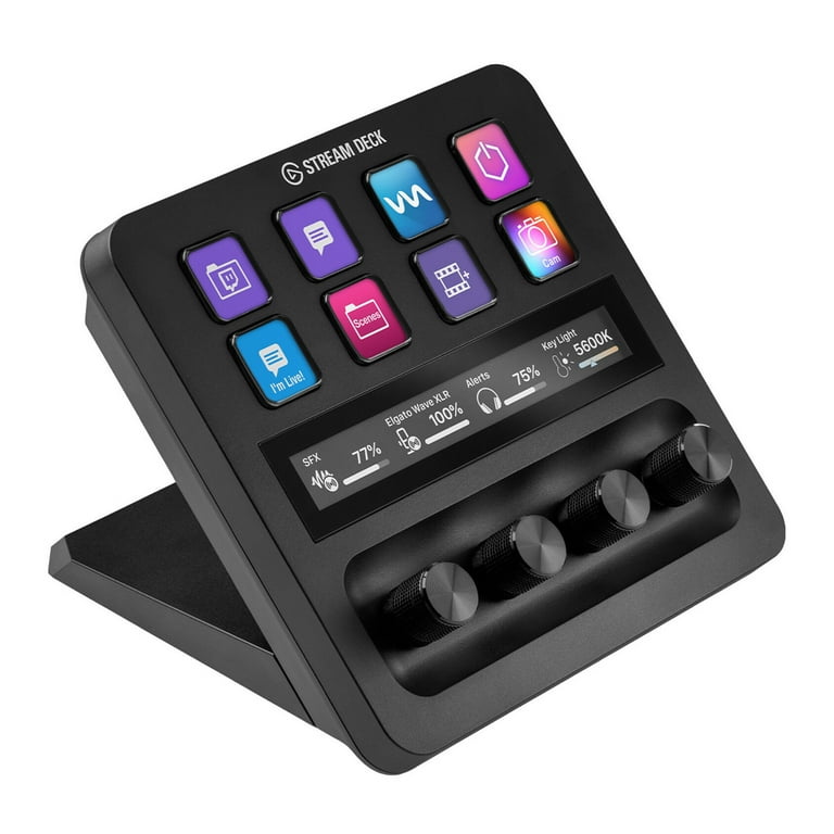 【Hoo】Elgato Stream Deck + ブラック Elgato Stream Deck Plus - USB 2.0 Keypad for PC Gaming, Video