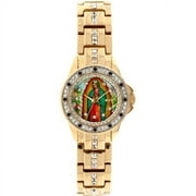 Elgin Adult Female Analog Watch Saint Guadalupe with Crystals EG9119