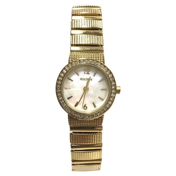 Elgin Adult Female Gold Case and Bracelet Analog Watch, EG17006G ...