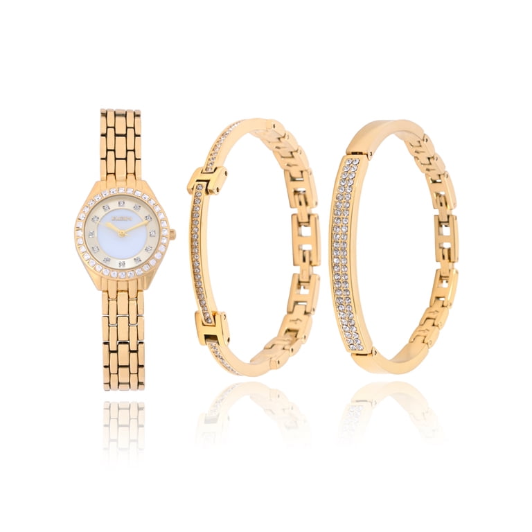 Elgin Adult Female Watch and Matching Bracelet Set in Gold  display picture 3