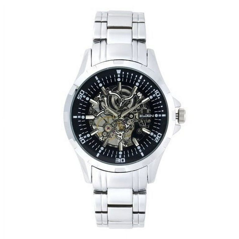 Elgin stainless steel watch hotsell