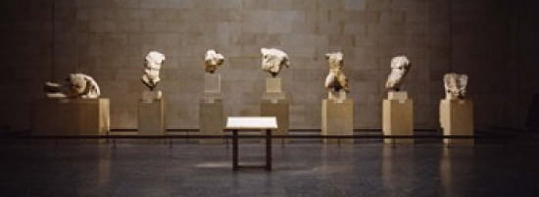 Elgin Marbles display in a museum British Museum London England Canvas Art - Panoramic Images (18 x 7)