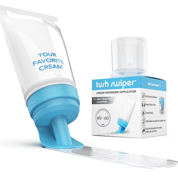 Eli & Ali Baby - Tush Swiper Diaper Rash Cream Dispenser & Applicator, Fits Most Cream Tubes - Blue, Pack of 1