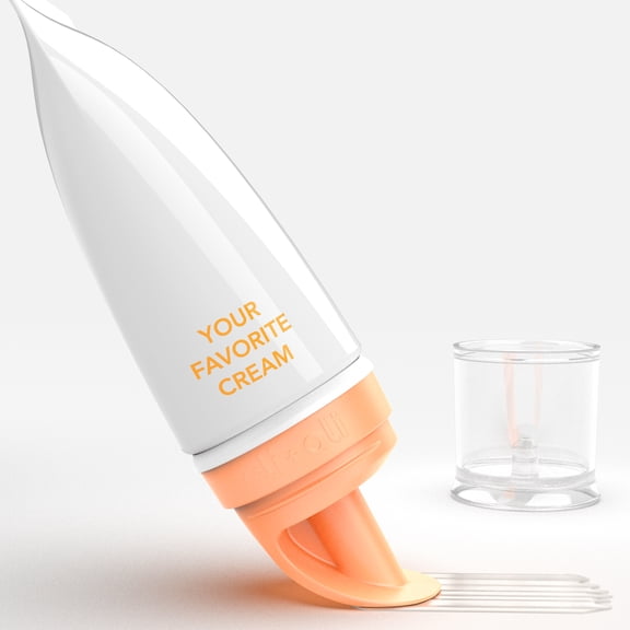 Eli & Ali Tush Swiper - Diaper Rash Cream & Butt Paste Applicator - Universal Fit for Most Diaper Creams | Mess-Free & Hygienic Alternative to Cream Spatula - Carry Less Baby Gear  - Orange, 1 Pack