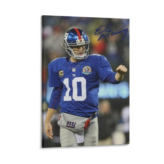 Eli Manning Canvas Poster Picture Print Canvas Poster Wall Paint Art Posters Decor Modern Home Artworks Gift 16x24inch(40x60cm)