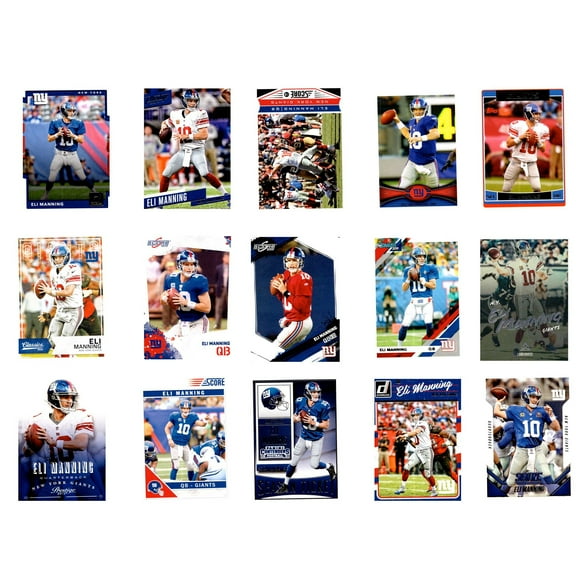 Eli Manning Giants Trading Cards Set
