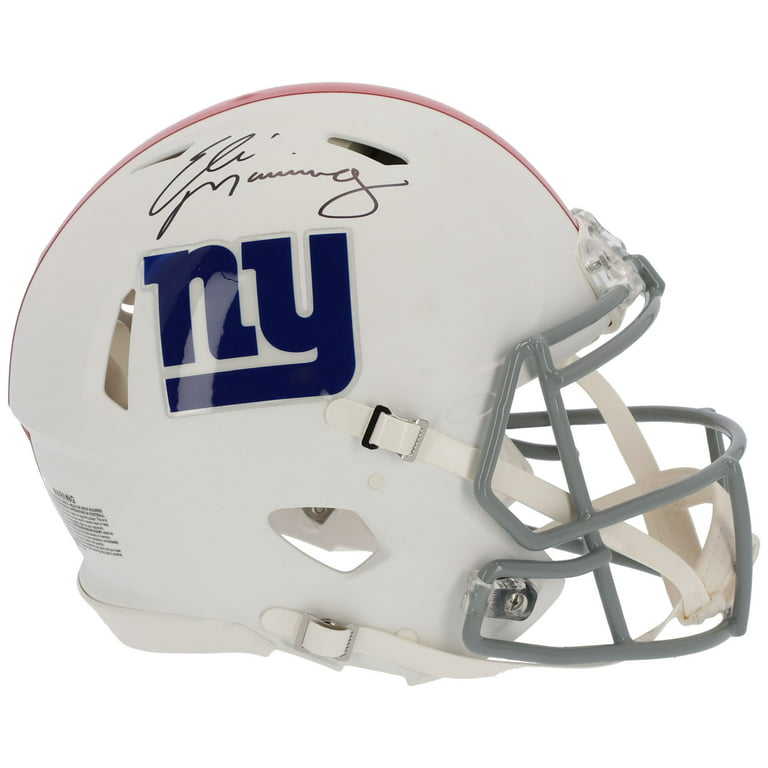 Eli Manning New York Giants Autographed Riddell Flat White