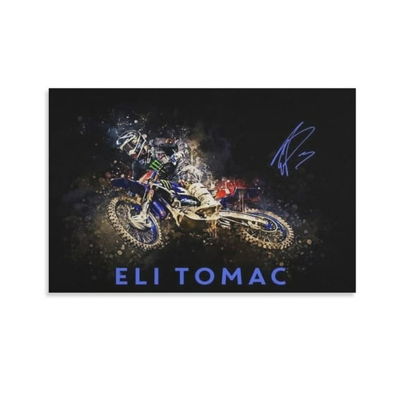 Eli Tomac Canvas Poster Artworks Canvas Canvas Art Poster and Wall Art Picture Print Modern Family bedroom Decor Posters 08x12inch(20x30cm)