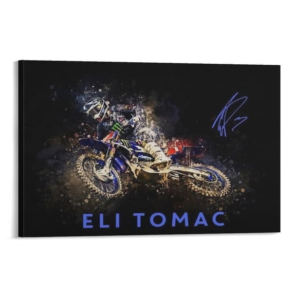 Eli Tomac Canvas Poster Artworks Canvas Poster Decorative Painting Canvas Wall Art Living Room Posters Bedroom Painting 12x18inch(30x45cm)