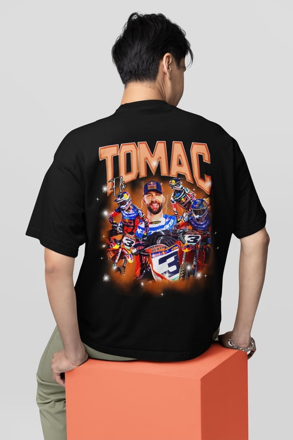 Eli Tomac Supercross Racing Graphic T-shirt | Tomac Dirt Bike Back