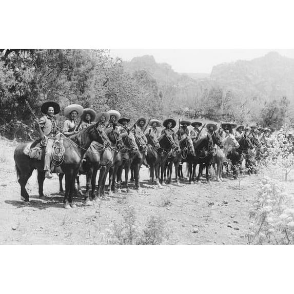 Eli Wallach lines up with his men 24x36 Poster The Magnificent Seven
