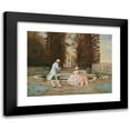thumbnail image 1 of Elia Joseph Laurent 18x15 Black Modern Framed Museum Art Print Titled - Conversation in the Park, 1 of 5
