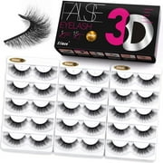 Eliace False Eyelashes Cat Eye Wispy Faux Mink Lashes Pack Fluffy 14MM Short Natural False Lashes 15 Pairs Multipack | Rosa Style