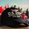 thumbnail image 1 of Eliaeconx Anniversary Baseball Cap, Adjustable Patriotic Hat with USA Flag Design, Washed Cotton Baseball Cap for Men, Women, Celebration Events, E, 1 of 7