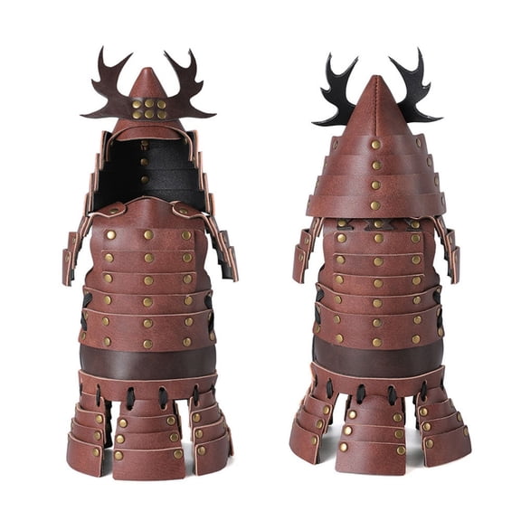 Eliaeconx Armor Wine Bottle Cover, Elegant Bottle Costume, Historical Themed Decor, Unique Halloween Accessory for Bar and Kitchen Display, Brown