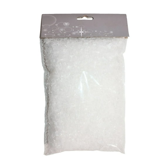 Eliaeconx Christmas White Coarse Snow Powder, Fake Snow for Snow Scenes, Realistic Snowflake Decor, for Holiday Decoration and Party Props, White