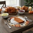 thumbnail image 1 of Eliaeconx Fall Placemats, Round Linen Style Mats, Maple Pumpkin Print Design, Home Decor Table Mats, for Dining Table Vibe Arrangement, C, 1 of 6