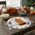 thumbnail image 1 of Eliaeconx Fall Placemats, Round Linen Style Mats, Maple Pumpkin Print Design, Home Decor Table Mats, for Dining Table Vibe Arrangement, D, 1 of 6