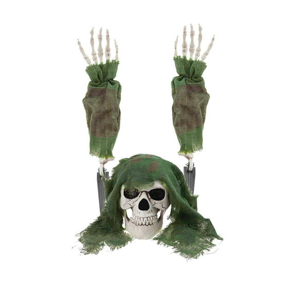 Eliaeconx Halloween Yard Decor, Skeleton Ground Stakes, Skull Garden Decorations, Outdoor Display for Lawn, Pathway, Festival Atmosphere, A