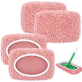 thumbnail image 1 of Eliaeconx Reusable Mop Pad, Washable Flat Mop Replacement Cover, Absorbent Microfiber Cleaning Cloth for Floor Mopping, 10x4.5 Inch 2-Pack Set, B, 1 of 2