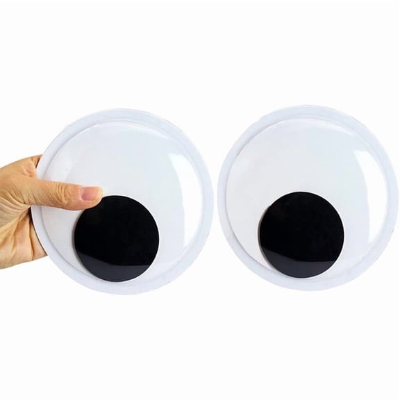 Eliaeconx Self Adhesive Craft Eyes, 2 Pack DIY Craft Eyes with Sticky Backing, Assorted Sizes Movable Craft Eyes, for Art Projects, Handmade Activities, A