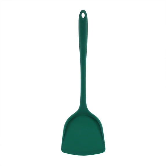 Eliaeconx Silicone Kitchen Spatula, Non-Stick Safe Utensil, Heat Resistant Cooking Turner, 4 Colors for Cooking and Baking, Dark Green