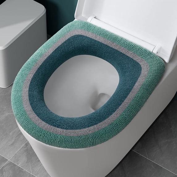 Eliaeconx Toilet Seat Cushion, Soft Commode Cover, Bathroom Seat Pad, Comfortable Non-Slip Mat for Toilet Seat Protection and Decoration, C