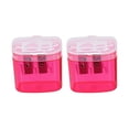 thumbnail image 1 of Eliaeconx Transparent Pencil Sharpener, 2-Pack Candy Color Planer, Office Supplies for Home, Artists, Office, Home Use, Pink, 1 of 5