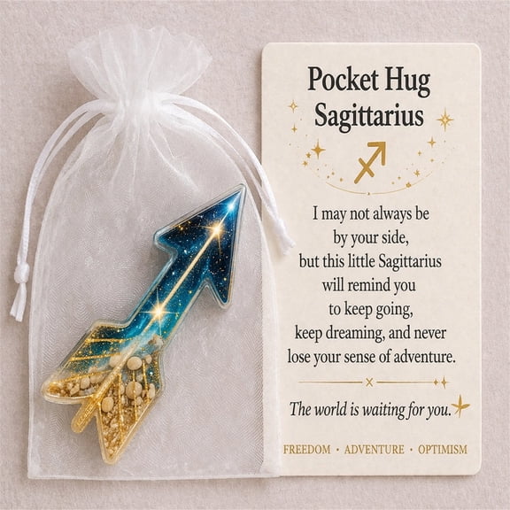 Eliaeconx Zodiac Pocket Cards, Twelve Sign Hug Card Set, Encouragement Love Note Keepsake Gift, Astrology Themed Mini Cards for Friends And Family