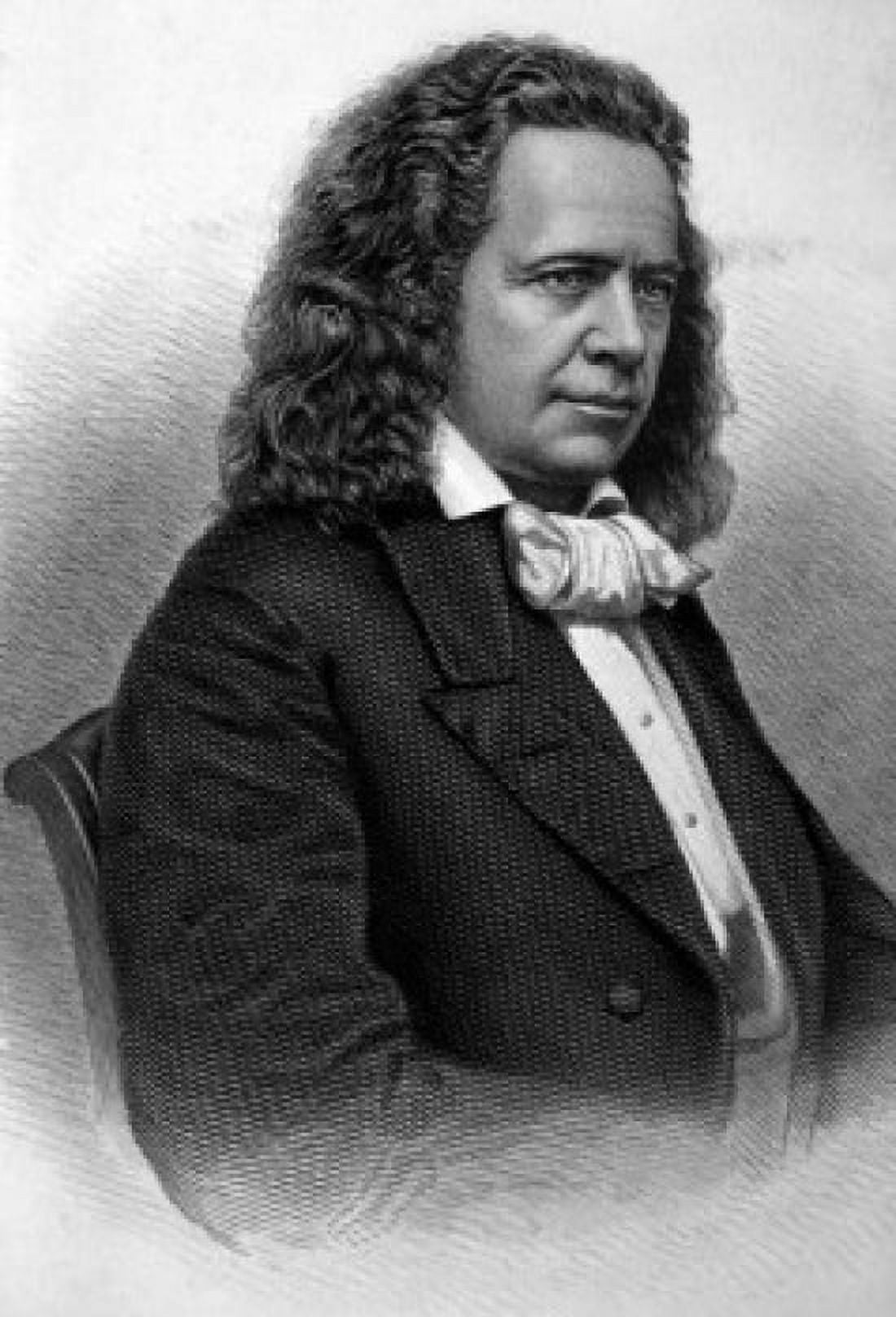 Elias Howe- Inventor of the Sewing Machine American History Engraving Canvas Art - (24 x 36)