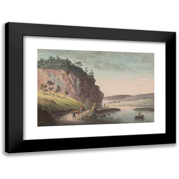 Elias Meyer 14x11 Black Modern Framed Museum Art Print Titled - On the Way to Roraa's Copper Works (1762 - 1808)