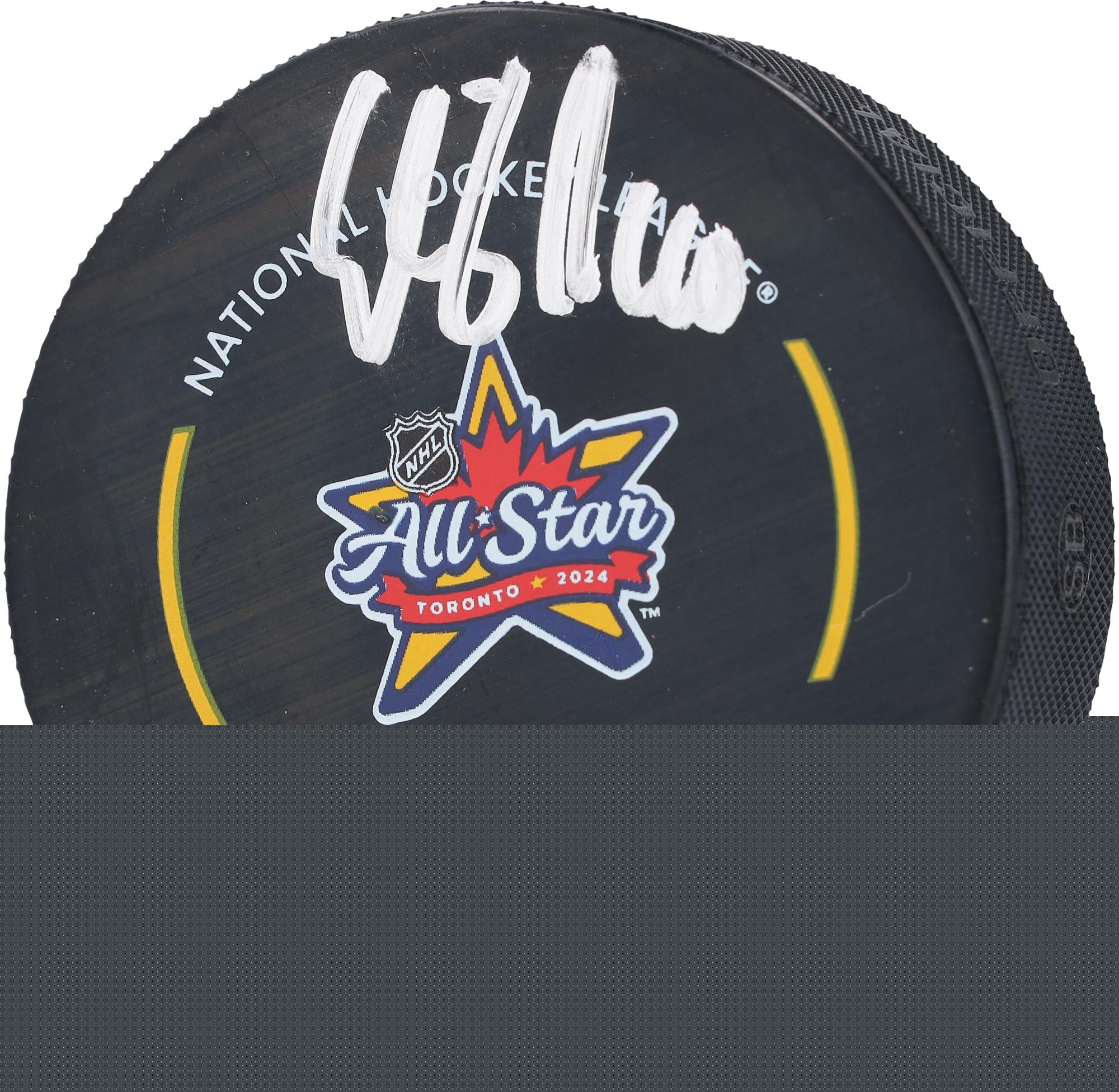 Elias Pettersson Vancouver Canucks Autographed 2024 NHL All-Star Game Official Game Puck - Fanatics Authentic Certified