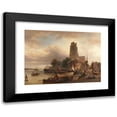 thumbnail image 1 of Elias Pieter van Bommel 14x11 Black Modern Framed Museum Art Print Titled - Dordrecht (1871), 1 of 5
