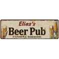 thumbnail image 1 of Elias's Beer Pub Man Cave Bar Decor Gift 6x18 Sign 106180053160, 1 of 1