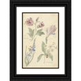 thumbnail image 1 of Elias van Nijmegen 11x14 Black Ornate Wood Framed Double Matted Museum Art Print Titled: Studies of Flowers Including an Iris (1677 - 1755), 1 of 5