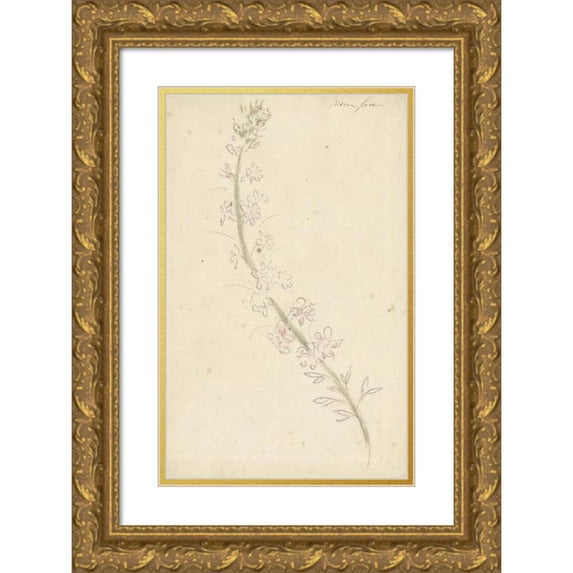 Elias van Nijmegen 13x18 Gold Ornate Wood Frame and Double Matted Museum Art Print Titled - Knightpor (1677 - 1755)