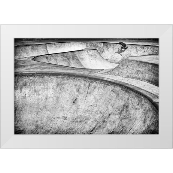 Eliash, Tomer 14x11 White Modern Wood Framed Museum Art Print Titled - Concrete Slider