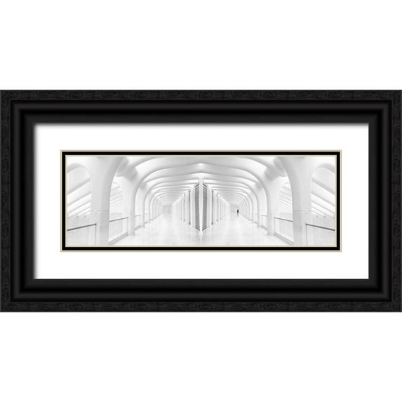 Eliash, Tomer 24x11 Black Ornate Wood Framed with Double Matting Museum Art Print Titled - Rib Cage