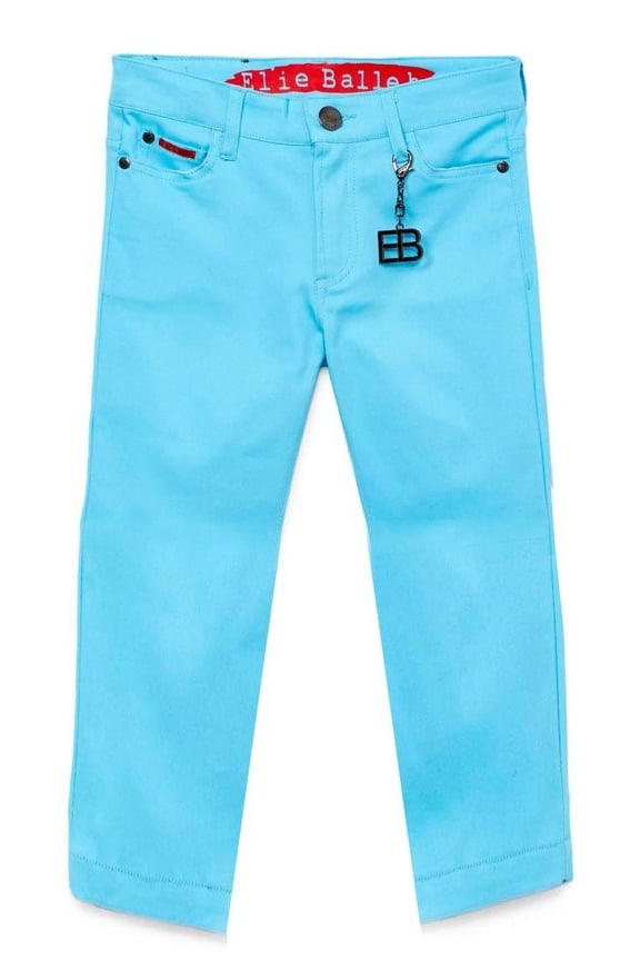 Aqua Cotton Twill Pant