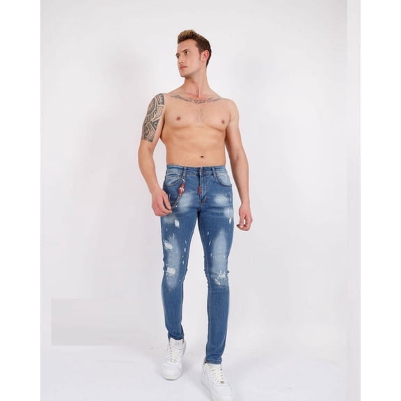 Elie Balleh Black Denim Jeans Pants