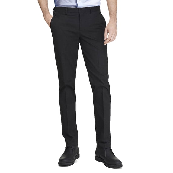 Elie Balleh Black Solid Boys Dress Pants Slacks