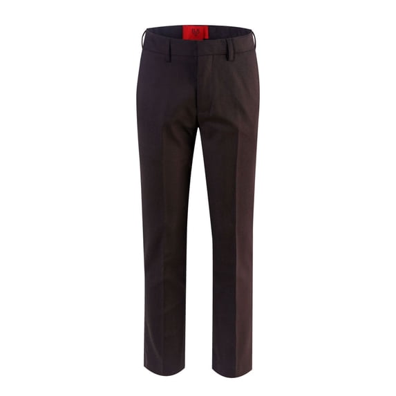 Elie Balleh Boys Husky Slim Fit Dress Pants Slacks - BROWN, 20